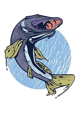 Hecht Fish Fishing Gift