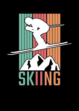 Skiing Retro