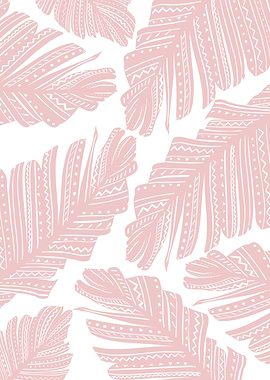 Blush Boho Banana Leaves