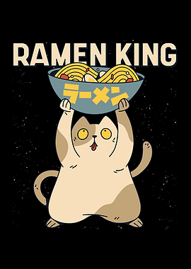 Ramen King Cat Kawaii Gift