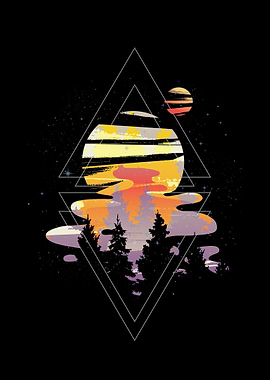 Galaxy Watercolor Nature