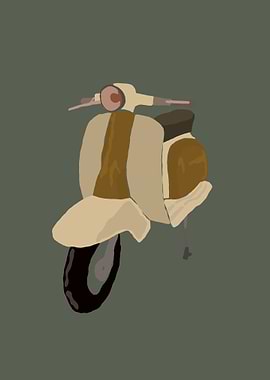 Italian Scooter Abstract