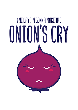 Onions Cry Quote Wall Art