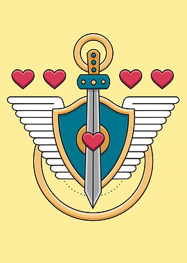 Gaming Shield and Sword