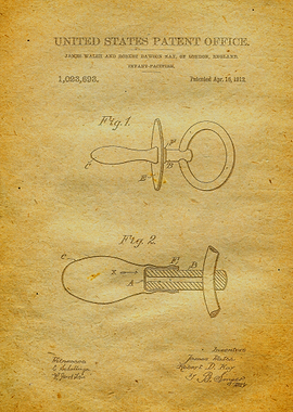 91 1912 Pacifier Patent