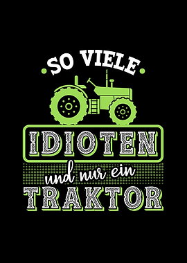 Landwirt Geschenk Traktor