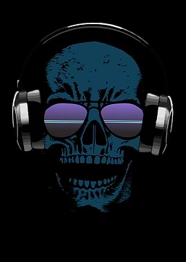 Skull Headphones Music