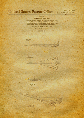 69 Boeing SST Plane Paten