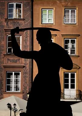 Warsaw Mermaid Silhouette