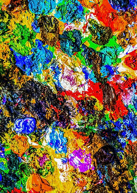 A Mix Of Oil Paint Colors