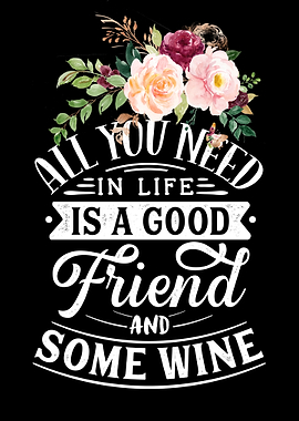 Friend and some wine