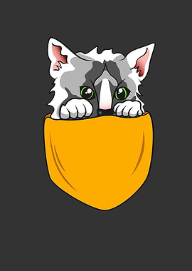 Cute Pocket Cat Kitty