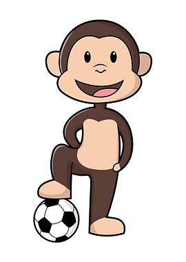 Monkey Soccer Soccer ball