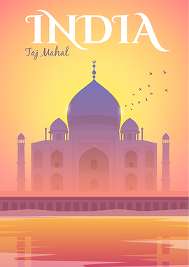 India Travel Poster
