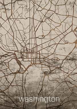 Washington Rusty City Map