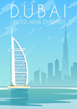 Dubai Travel Poster