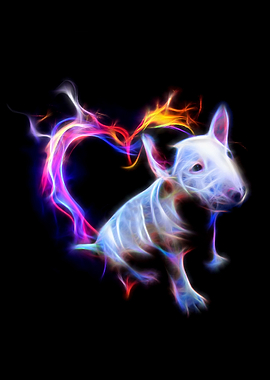 Fractal Cute Bullterrier