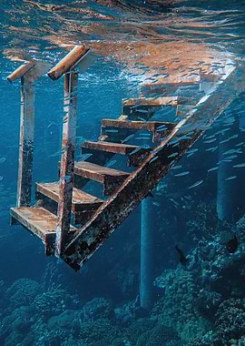 Under water stairs