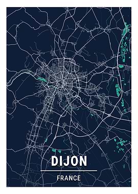 Dijon Blue Dark Color City