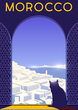 Morocco Travel Poster