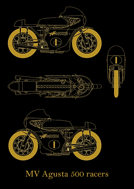 MV Agusta 500 racers gold