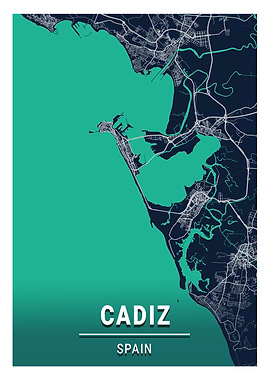 Cadiz Blue Dark Color City
