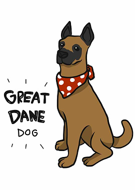 Great Dane dog wear scarf