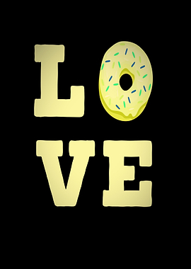 Donuts Love Heart Love