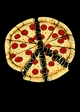 Pizza Peace Sign Pasta