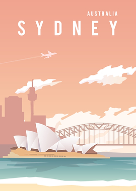Sydney Travel Poster