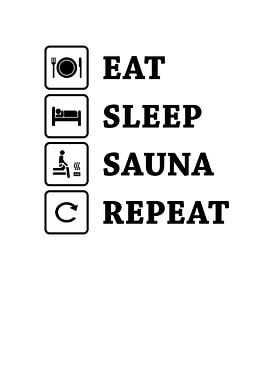 Eat Sleep Sauna Repeat