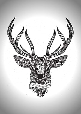 Mandala Deer