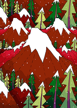 A winter Christmas land