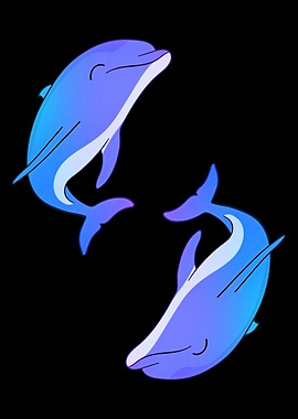 Beautiful dolphin animal