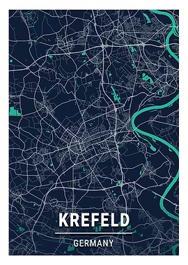 Krefeld Blue Dark Color