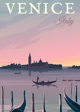 Venice Travel Poster