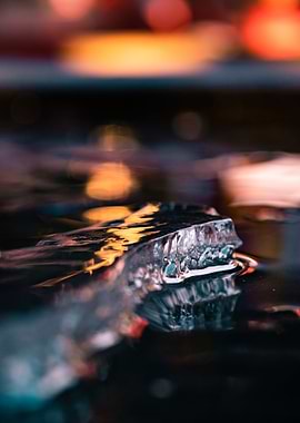 Colorfull Close up Ice