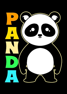 Panda Colorful Bear