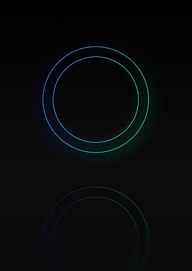 Neon Geometric Glyph Sign