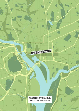 Washington DC city map