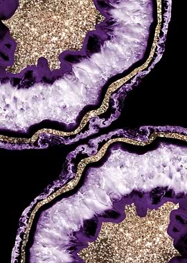 Yin Yang Agate Glitter 17