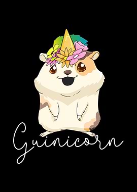 Guinea Pig Unicorn Kawaii