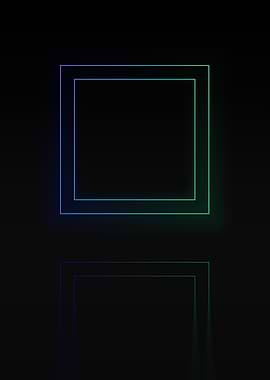 Neon Geometric Glyph Sign