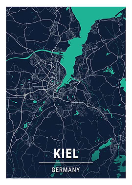 Kiel Blue Dark Color City