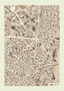 Bogota city map