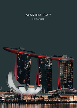 Singapore Marina Skyline