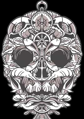 Vintage Monochrome Nautica