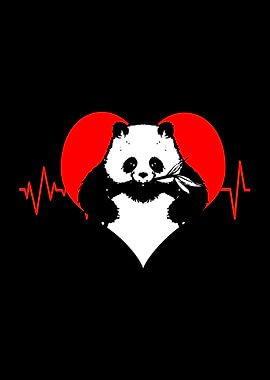 Panda Heartbeat Heartline