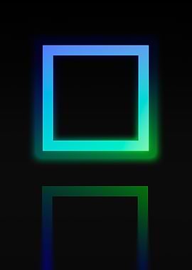 Neon Geometric Glyph Sign