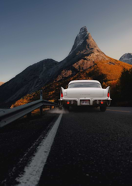 The car and the mountain